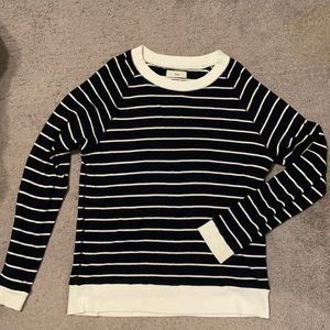 Navy TNA striped sweater - size L